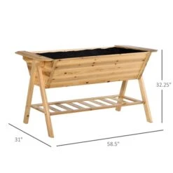 Jardinière Surélevée Outsunny En Bois De 31 Po L. X 58,5 Po L. X 32,25 Po H. 7 Jardinière Surélevée Outsunny En Bois De 31 Po L. X 58,5 Po L. X 32,25 Po H. -Outsunny 330951248 AlternateImage2 l