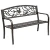 Banc De Jardin Outsunny En Fonte De 50 po L X 33,5 po H, Brun 2 Banc De Jardin Outsunny En Fonte De 50 po L X 33,5 po H, Brun -Outsunny 330951250 MainImage 001 l