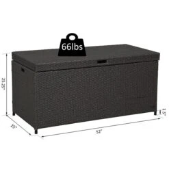 Boite De Rangement En Rotin Brun De 20 Po X 25 Po Par Outsunny 9 Boite De Rangement En Rotin Brun De 20 Po X 25 Po Par Outsunny -Outsunny 330977181 AlternateImage2 l