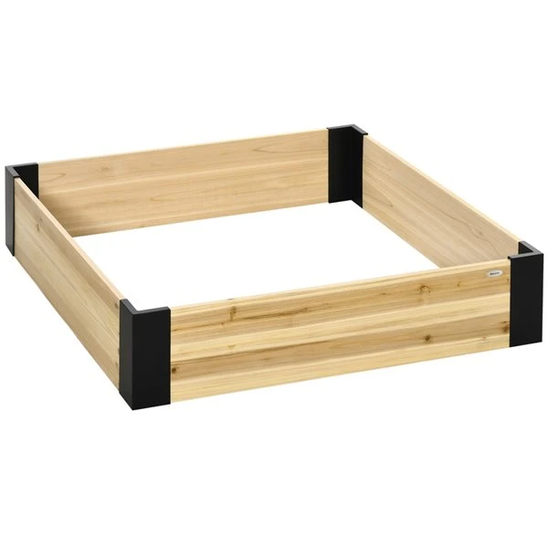 Jardinière Surélevée En Bois Naturel 47,25 Po X 47,25 Po Par Outsunny 3 Jardinière Surélevée En Bois Naturel 47,25 Po X 47,25 Po Par Outsunny