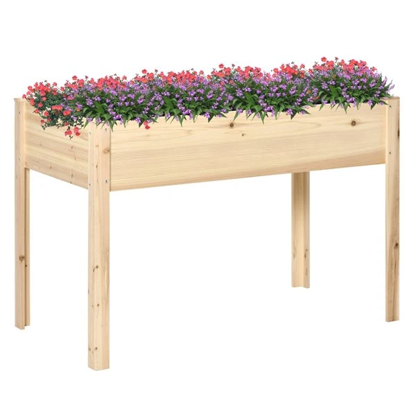 Jardinière Surélevée En Bois Naturel 24 Po X 46 Po Par Outsunny 3 Jardinière Surélevée En Bois Naturel 24 Po X 46 Po Par Outsunny