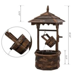 Fontaine De Jardin En Bois De 47,25 Po Par Outsunny 9 Fontaine De Jardin En Bois De 47,25 Po Par Outsunny -Outsunny 330977208 AlternateImage2 l