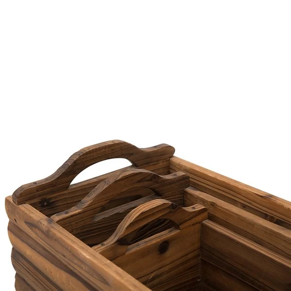 Jardinière Surélevée En Bois 9,5 Po X 22,5 Po Par Outsunny, 3 Pièces 5 Jardinière Surélevée En Bois 9,5 Po X 22,5 Po Par Outsunny, 3 Pièces – Image 3