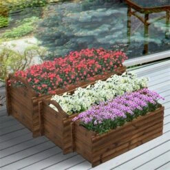 Jardinière Surélevée En Bois 9,5 Po X 22,5 Po Par Outsunny, 3 Pièces 10 Jardinière Surélevée En Bois 9,5 Po X 22,5 Po Par Outsunny, 3 Pièces -Outsunny 330977214 AlternateImage3 l