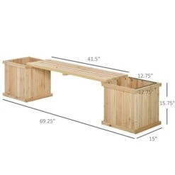 Jardinière Surélevée En Bois Naturel 15 Po X 69,25 Po Par Outsunny 9 Jardinière Surélevée En Bois Naturel 15 Po X 69,25 Po Par Outsunny -Outsunny 330977226 AlternateImage2 l