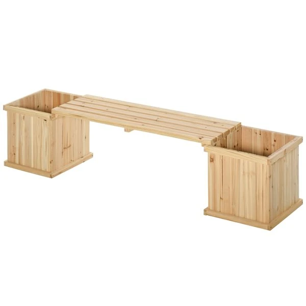 Jardinière Surélevée En Bois Naturel 15 Po X 69,25 Po Par Outsunny 3 Jardinière Surélevée En Bois Naturel 15 Po X 69,25 Po Par Outsunny