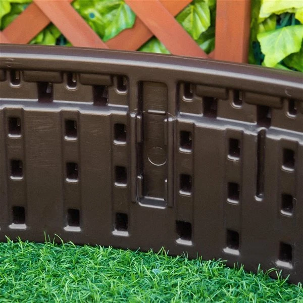 Jardinière Surélevée Rounde En Bois Brun 48,5 Po X 48,5 Po Par Outsunny 6 Jardinière Surélevée Rounde En Bois Brun 48,5 Po X 48,5 Po Par Outsunny – Image 4