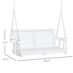 Balancelle Pour 2 Personnes Blanche En Bois Par Outsunny 9 Balancelle Pour 2 Personnes Blanche En Bois Par Outsunny -Outsunny 330977237 AlternateImage2 l