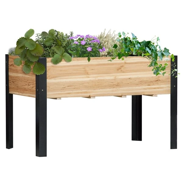 Jardinière Surélevée En Bois Noir 23,5 Po X 47,25 Po Par Outsunny 3 Jardinière Surélevée En Bois Noir 23,5 Po X 47,25 Po Par Outsunny