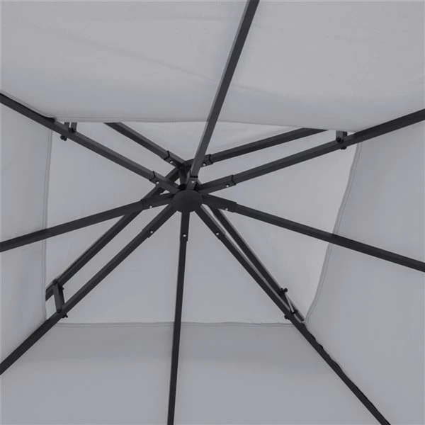 Toile De Remplacement Grise Pour Abri-soleil 10 Pi X 10 Pi Par Outsunny 6 Toile De Remplacement Grise Pour Abri-soleil 10 Pi X 10 Pi Par Outsunny – Image 4