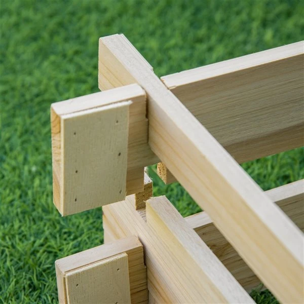 Jardinière Surélevée En Bois Naturel 39,25 Po X 39,25 Po Par Outsunny (sans Vis) 5 Jardinière Surélevée En Bois Naturel 39,25 Po X 39,25 Po Par Outsunny (sans Vis) – Image 3