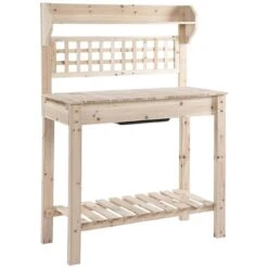 Table De Rempotage 39,25 Po X 55 Po X 17,75 Po Par Outsunny