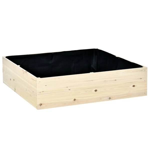 Jardinière Surélevée En Bois Naturel 46 Po X 46 Po Par Outsunny 3 Jardinière Surélevée En Bois Naturel 46 Po X 46 Po Par Outsunny