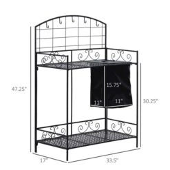 Table De Rempotage Noire 33,5 Po X 47,25 Po X 17 Po Par Outsunny 9 Table De Rempotage Noire 33,5 Po X 47,25 Po X 17 Po Par Outsunny -Outsunny 330977271 AlternateImage2 l