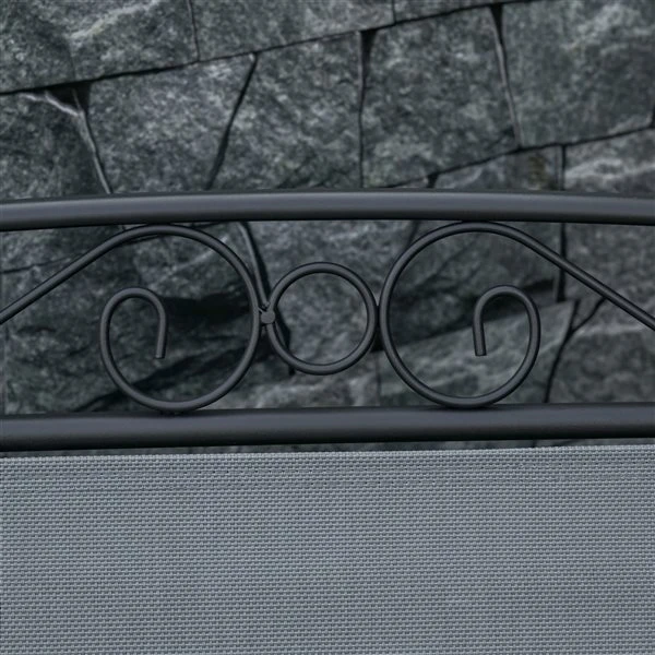 Berceuse Extérieure En Métal Avec Table Basse Par Outsunny, 3 Pièces 7 Berceuse Extérieure En Métal Avec Table Basse Par Outsunny, 3 Pièces – Image 5