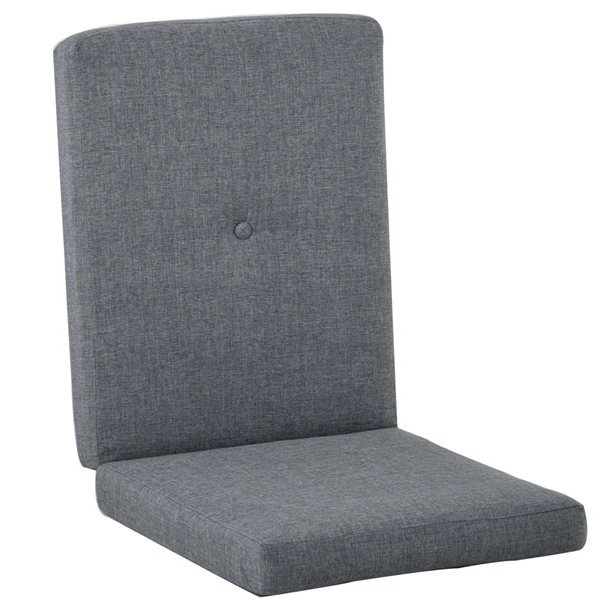 Chaise Inclinable Stationnaire Outsunny En Osier Et Métal Gris Avec Coussin De Siège Gris 6 Chaise Inclinable Stationnaire Outsunny En Osier Et Métal Gris Avec Coussin De Siège Gris – Image 4