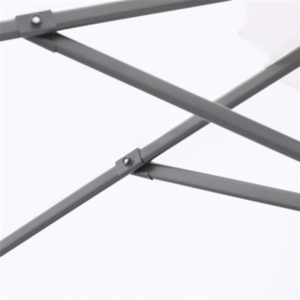 Parasol Suspendu Blanc De 10 Pi Par Outsunny Avec Base Et Manivelle Intégrées 7 Parasol Suspendu Blanc De 10 Pi Par Outsunny Avec Base Et Manivelle Intégrées – Image 5