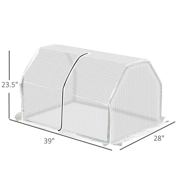 Mini Serre Outsunny De 3,25 Po X 2,33 Po X 1,96 Po 5 Mini Serre Outsunny De 3,25 Po X 2,33 Po X 1,96 Po – Image 3