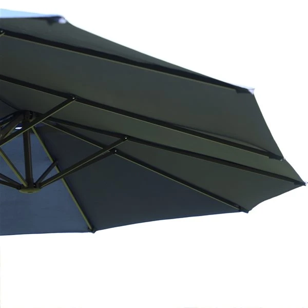 Parasol Double Bleu De 15 Pi Par Outsunny 6 Parasol Double Bleu De 15 Pi Par Outsunny – Image 4