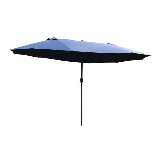 Parasol Double Bleu De 15 Pi Par Outsunny 3 Parasol Double Bleu De 15 Pi Par Outsunny