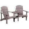 Fauteuil Adirondack Avec Table Moyenne Grise Par Outsunny, 2 Pièces -Outsunny 330979339 MainImage 001 l