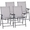 Chaises De Terrasse Stationnaires Outsunny En Métal Gris Foncé Avec Siège En Maille Gris Pâle, Ensemble De 4 1 Chaises De Terrasse Stationnaires Outsunny En Métal Gris Foncé Avec Siège En Maille Gris Pâle, Ensemble De 4 -Outsunny 330979345 MainImage 001 l