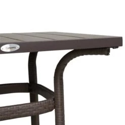 Ensemble Brun Pour Patio De Style Bistro 3 Pièces En Osier Avec Coussins Par Outsunny -Outsunny 330979372 AlternateImage7 l