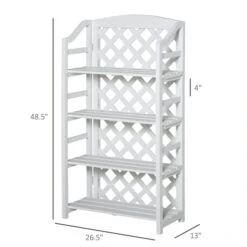 Support Pour Plantes Rectangulaire En Bois Blanc Par Outsunny à 4 Niveaux De 48,5 po 7 Support Pour Plantes Rectangulaire En Bois Blanc Par Outsunny à 4 Niveaux De 48,5 po -Outsunny 330979379 AlternateImage2 l