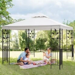 Abri De Jardin Permanent Outsunny En Métal Blanc Carré Avec Toit En Polyester De 9,7 Pi X 9,7 Pi 7 Abri De Jardin Permanent Outsunny En Métal Blanc Carré Avec Toit En Polyester De 9,7 Pi X 9,7 Pi -Outsunny 330979384 AlternateImage1 l