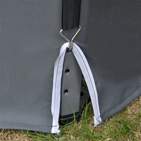 Abri-soleil Gris Ajustable De Forme Hexagonale Par Outsunny De 12,5 X 12,5 Pi 4 Abri-soleil Gris Ajustable De Forme Hexagonale Par Outsunny De 12,5 X 12,5 Pi – Image 2