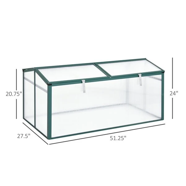 Couche Froide Outsunny De 4,27 Po X 2,29 Po X 2 Po 4 Couche Froide Outsunny De 4,27 Po X 2,29 Po X 2 Po – Image 2