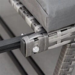 Causeuse Pour L'extérieur En Rotin Par Outsunny Avec Coussins Gris Et Cadre En Acier 11 Causeuse Pour L'extérieur En Rotin Par Outsunny Avec Coussins Gris Et Cadre En Acier -Outsunny 330979409 AlternateImage8 l