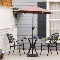 Table à Manger Pour L'extérieur Ronde Par Outsunny Avec Trou Pour Parasol De 30,75 po L. X 30,75 po L. 11 Table à Manger Pour L'extérieur Ronde Par Outsunny Avec Trou Pour Parasol De 30,75 po L. X 30,75 po L. -Outsunny 330979419 AlternateImage6 l