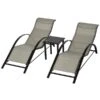Chaise Longue Extérieure En Métal Par Outsunny Avec Table, 3 Pièces 2 Chaise Longue Extérieure En Métal Par Outsunny Avec Table, 3 Pièces -Outsunny 330979498 MainImage 001 l