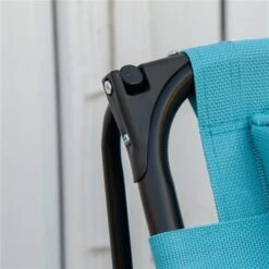 Chaises Stationnaires Outsunny à Posture Zéro-gravité En Métal Noir Avec Siège En Maille Bleu Ciel, Ensemble De 2 -Outsunny 330979507 AlternateImage3 l