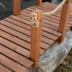 Pont De Jardin En Cèdre Orange Par Outsunny De 4,98 pi 11 Pont De Jardin En Cèdre Orange Par Outsunny De 4,98 pi -Outsunny 330979509 AlternateImage7 l