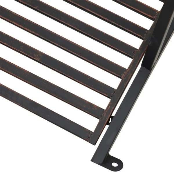 Pont De Jardin En Métal Noir Par Outsunny De 3,94 pi 6 Pont De Jardin En Métal Noir Par Outsunny De 3,94 pi – Image 4