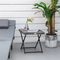 Table Basse Pour L'extérieur Carrée En Rotin Par Outsunny De 15,75 po L. X 15,75 po L. 8 Table Basse Pour L'extérieur Carrée En Rotin Par Outsunny De 15,75 po L. X 15,75 po L. -Outsunny 330979534 AlternateImage1 l