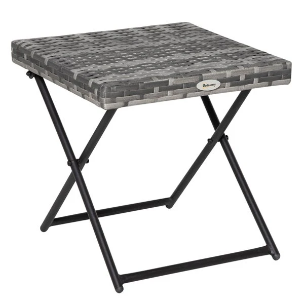 Table Basse Pour L'extérieur Carrée En Rotin Par Outsunny De 15,75 po L. X 15,75 po L. 3 Table Basse Pour L'extérieur Carrée En Rotin Par Outsunny De 15,75 po L. X 15,75 po L.