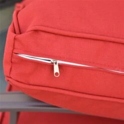 Ensemble De Mobilier Extérieur En Plastique Par Outsunny Avec Coussin Rouge, 4 Pièces -Outsunny 330979535 AlternateImage5 l