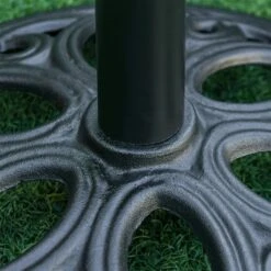 Socle Pour Parasol Noir Par Outsunny Rond En Fonte -Outsunny 330979544 AlternateImage6 l