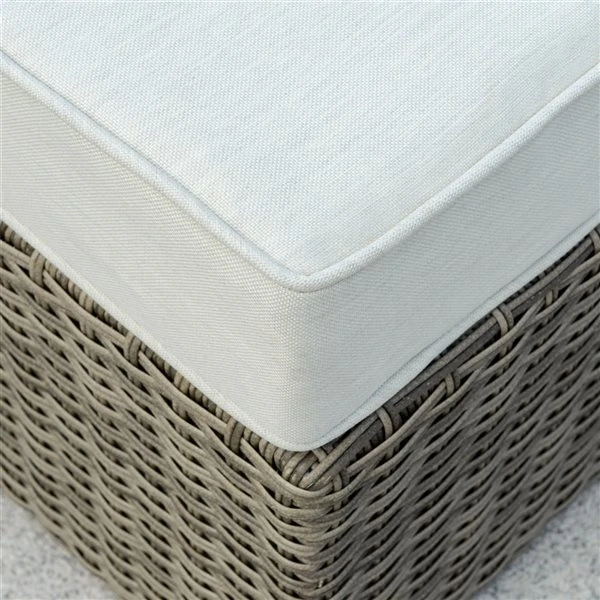 Sofa Pour L'extérieur En Rotin Par Outsunny Avec Coussins Beiges Et Cadre En Osier 7 Sofa Pour L'extérieur En Rotin Par Outsunny Avec Coussins Beiges Et Cadre En Osier – Image 5