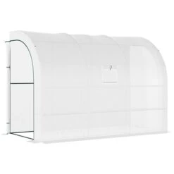 Serre Adossée Outsunny De 9,83 Po X 4,92 Po X 6,98 Po