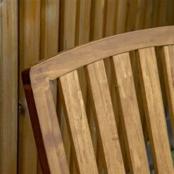 Chaise Berçante Outsunny En Bois Naturel Avec Siège à Lattes -Outsunny 330979562 AlternateImage5 l