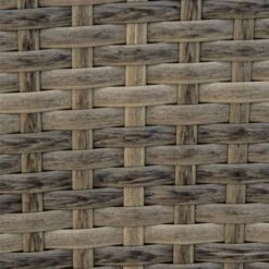 Chaise Adirondack Stationnaire Par Outsunny En Métal Et En Rotin Avec Coussin Bleu -Outsunny 330989418 AlternateImage2 l