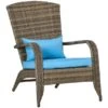 Chaise Adirondack Stationnaire Par Outsunny En Métal Et En Rotin Avec Coussin Bleu 2 Chaise Adirondack Stationnaire Par Outsunny En Métal Et En Rotin Avec Coussin Bleu -Outsunny 330989418 MainImage 001 l