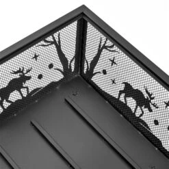 Foyer Extérieur Au Bois En Acier Noir Par Outsunny De 22 Po 11 Foyer Extérieur Au Bois En Acier Noir Par Outsunny De 22 Po -Outsunny 330989424 AlternateImage4 l