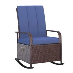 Chaise Berçante En Osier Par Outsunny Avec Coussin Bleu 9 Chaise Berçante En Osier Par Outsunny Avec Coussin Bleu -Outsunny 330989462 AlternateImage2 l