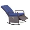 Chaise Berçante En Osier Par Outsunny Avec Coussin Bleu -Outsunny 330989462 MainImage 001 l
