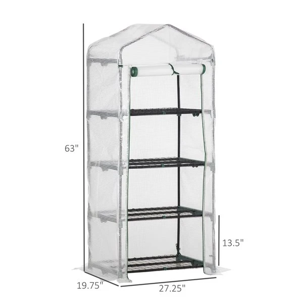 Serre De 2,3 Pi L. X 1,6 Pi L. X 5,3 Pi H. Par Outsunny 5 Serre De 2,3 Pi L. X 1,6 Pi L. X 5,3 Pi H. Par Outsunny – Image 3